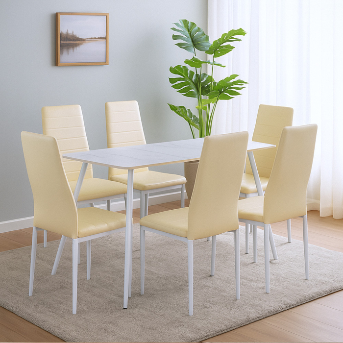 Leziter Jenna 6+1 set de sufragerie bej [2]