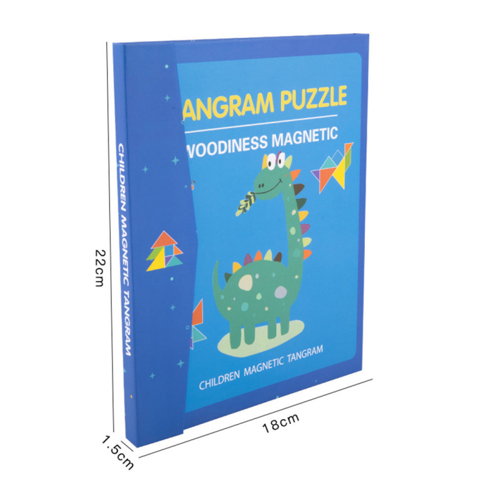 Leziter Jucărie magnetică din lemn tangram [3]