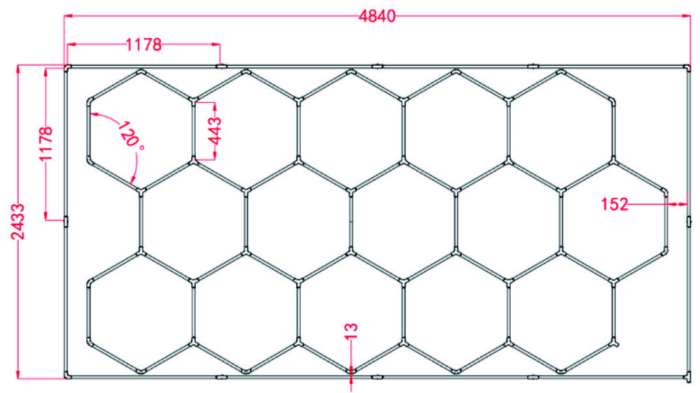 Leziter Lampă de tavan tip fagure Sky Light SKL05 3300K [3]