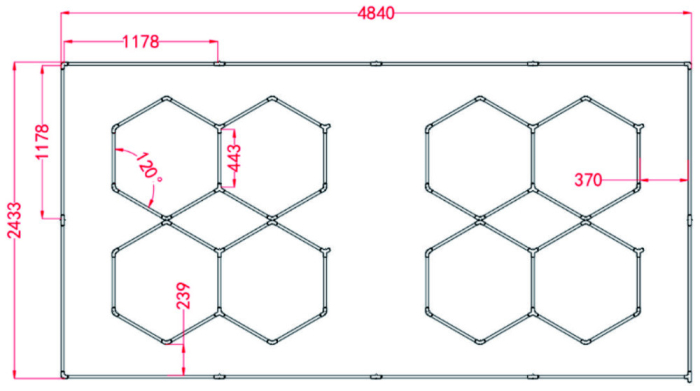 Leziter Lampă de tavan tip fagure Sky Light SKL07 3300K [3]
