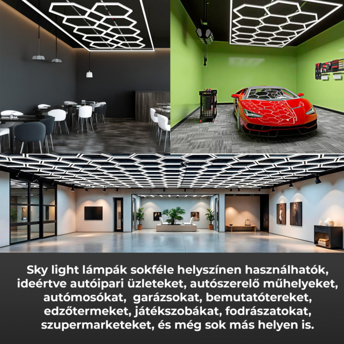 Leziter Lampă de tavan tip fagure Sky Light SKL08 6500K [5]