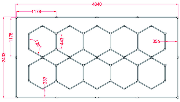 Leziter Lampă de tavan tip fagure Sky Light SKL09 3300K [3]