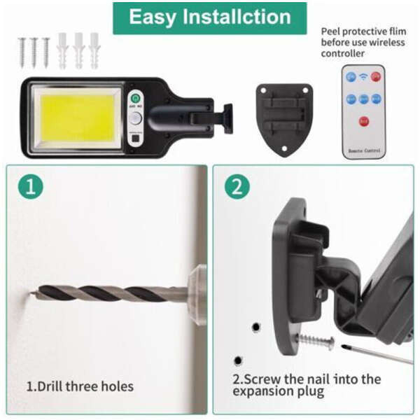 Leziter Lampă LED solară Sunlert cu senzor de mișcare [4]