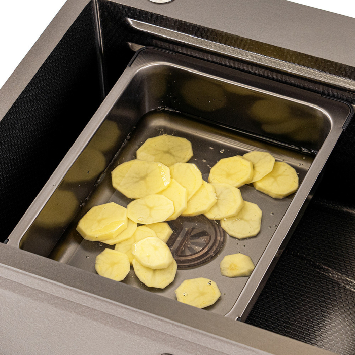 Leziter Lavoar cu scurgere blocabilă pentru tava chiuvetei [3]