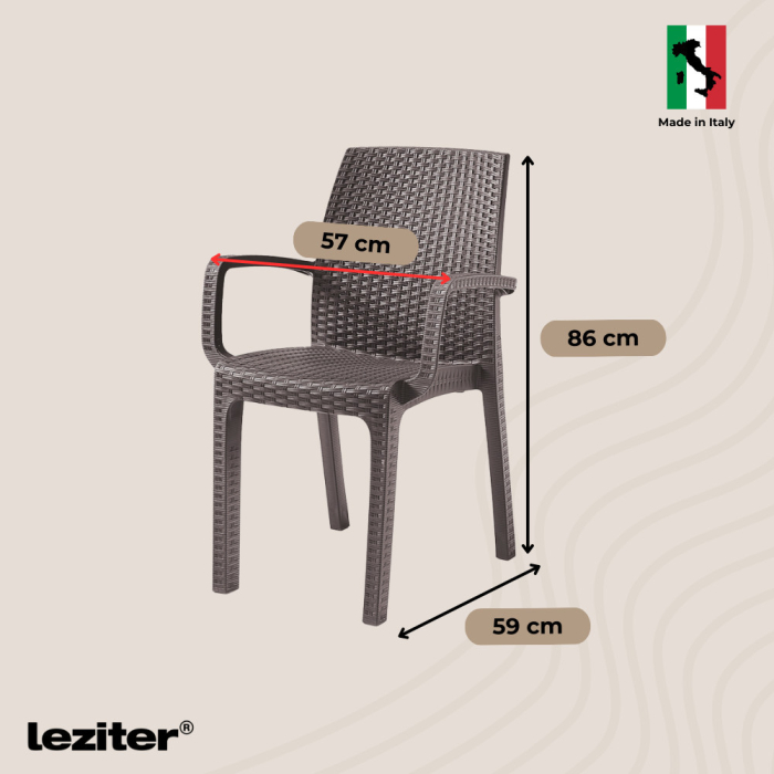 Leziter Letta II 8+1 set de mobilier de grădină cappuccino [2]