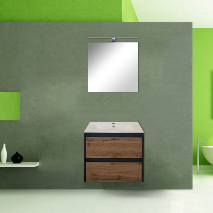 Leziter Leziter PO60AANCT0 Porto 60 mobilier de baie inferior în antracit țară stejar / fără chiuvetă [3]