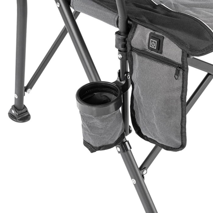 Leziter Leziter Premium fotoliu încălzit cu suport pentru pahare gri [8]