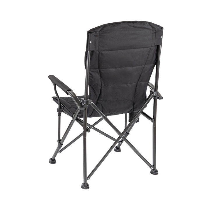 Leziter Leziter XL scaun de pescuit cu braț și suport pentru pahare negre [4]