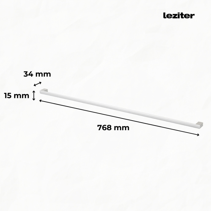 Leziter Mâner Porta cu șurub 768 mm [2]