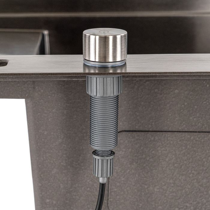 Leziter Pârghie de comutare pentru 1 tavă de chiuvetă gri [5]