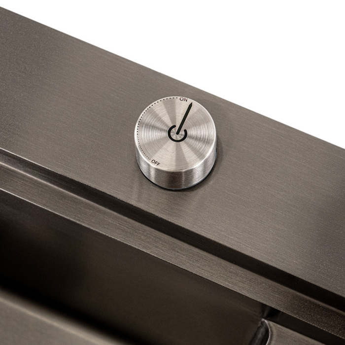 Leziter Pârghie de comutare pentru 1 tavă de chiuvetă gri [4]