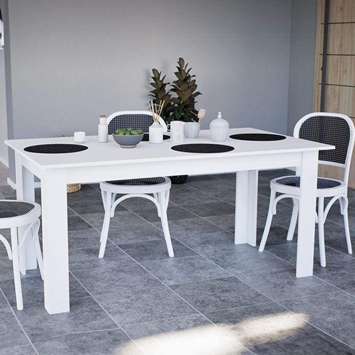 Leziter Masă de dining Yorki Standard 160x90 cm albă [2]