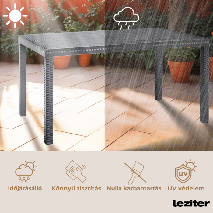 Leziter Masă de grădină din plastic Hella [4]