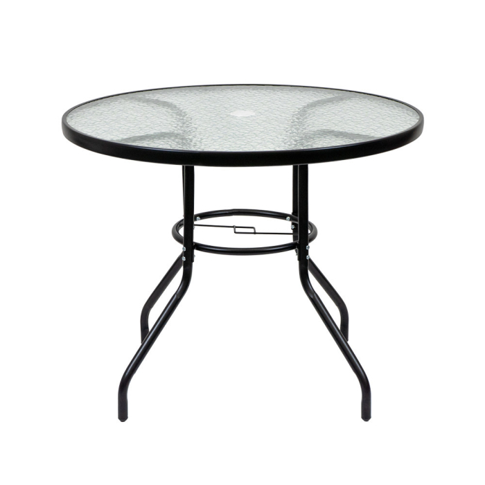 Leziter Masă de grădină Ordino cu cadru metalic și sticlă [7]