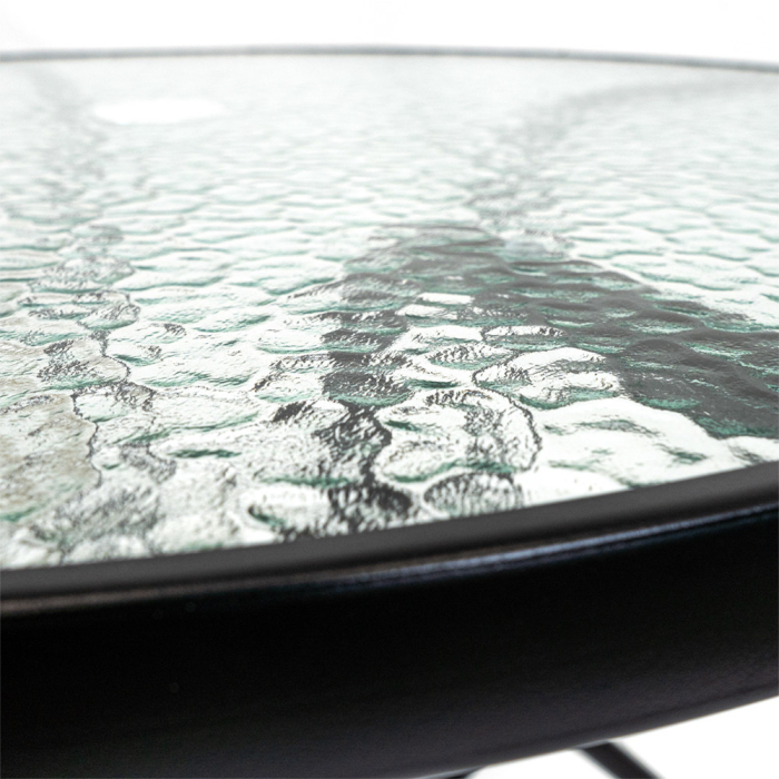 Leziter Masă de grădină Ordino cu cadru metalic și sticlă [10]