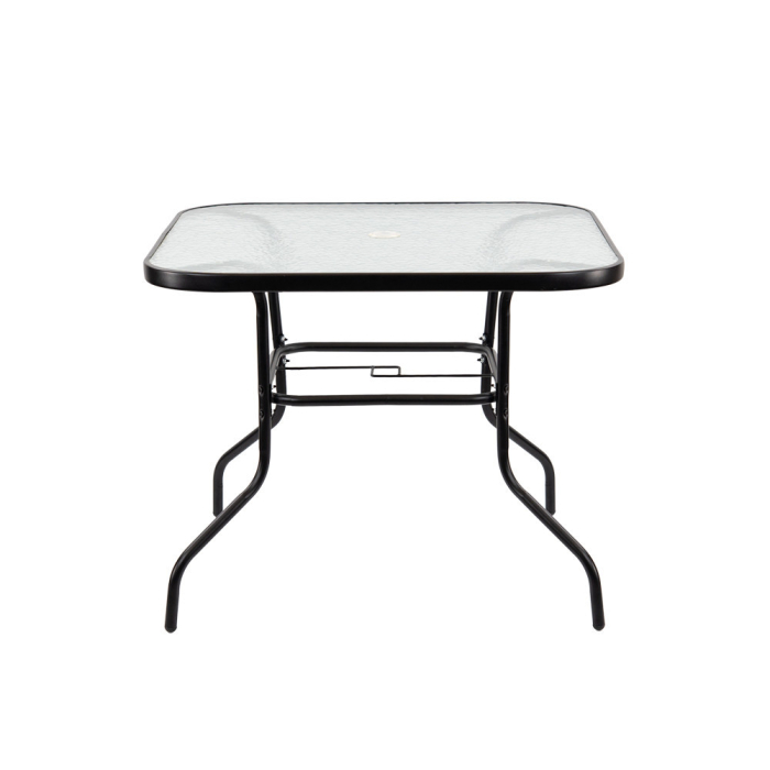 Leziter Masă de grădină Vella cu cadru metalic și sticlă [7]