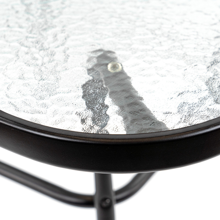 Leziter Masă de grădină Vella cu cadru metalic și sticlă [8]