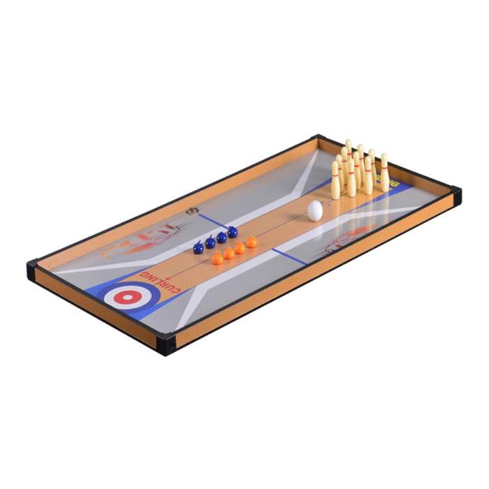 Leziter Masă de joc 4 în 1 pentru foosball, ping-pong, biliard și curling bowling [6]