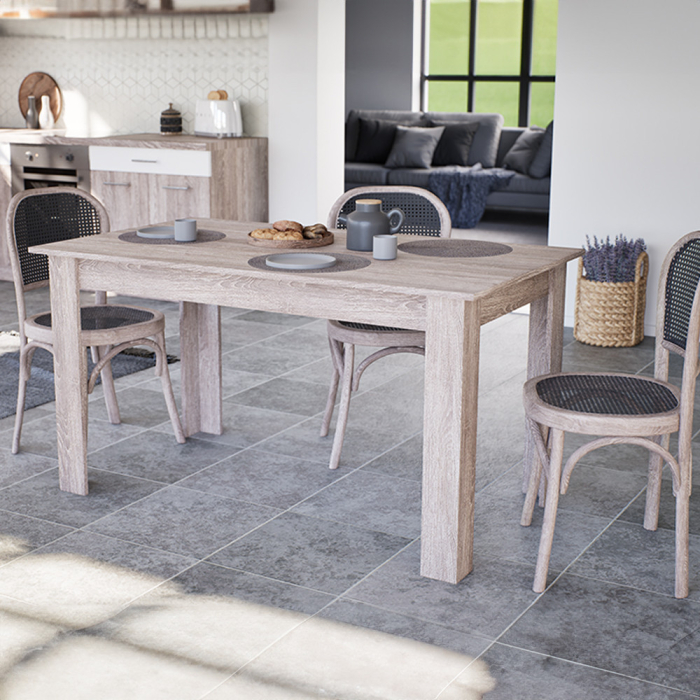 Leziter Masa de sufragerie Yorki Standard 140x80 cm stejar yorki [2]