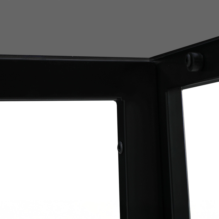 Leziter Masă pătrată din sticlă Clara 120 cm, neagră [6]