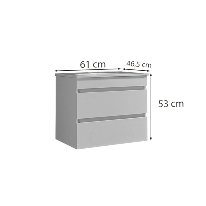 Leziter Masca chiuveta baie Cube 60 cu lavoar [3]