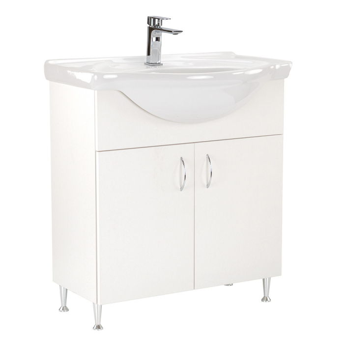 Leziter Masca chiuveta baie Ella 75 cu lavoar, alb [4]