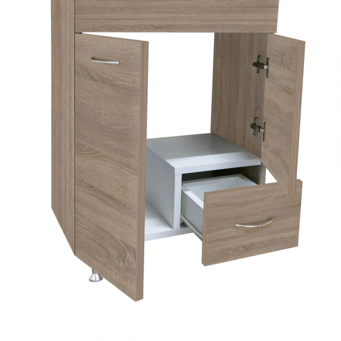 Leziter Dulap de bază Vanessa 55 Gri Sonoma Stejar [4]