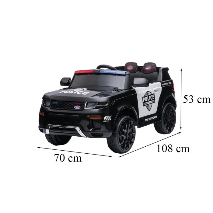 Leziter Mașină de poliție electrică neagră [3]