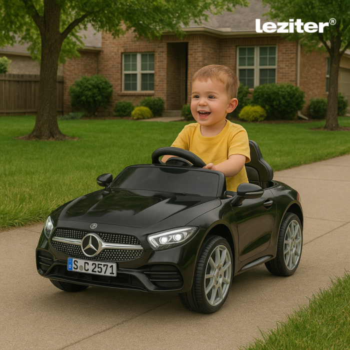 Leziter Mașină electrică Mercedes Benz CLS 350 neagră [2]