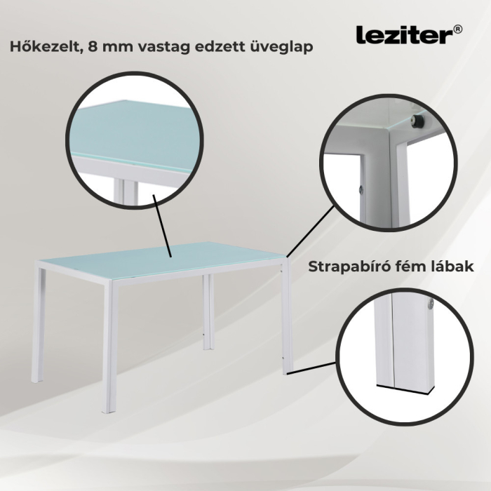 Leziter Midland 4+1 set de sufragerie gri-gri [5]