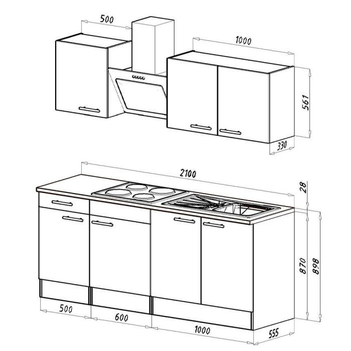 Leziter Mobilier de bucătărie Yorki 210 [10]