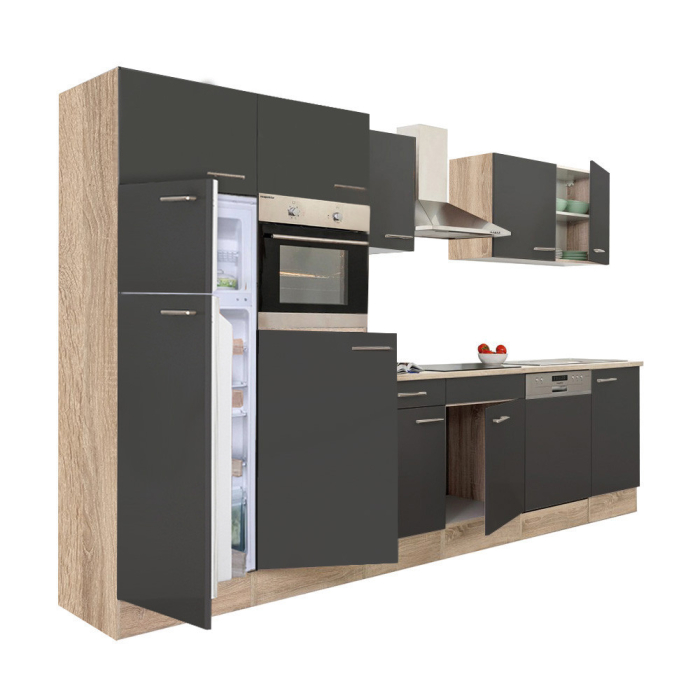 Leziter Mobilier de bucătărie Yorki 340 cu frigider cu congelator superior [2]