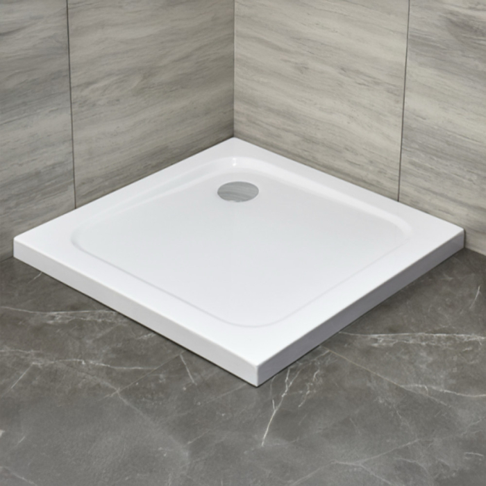 Leziter Modena Slim pătrat scăzut acrilic cabină de duș 100x100 cm [2]