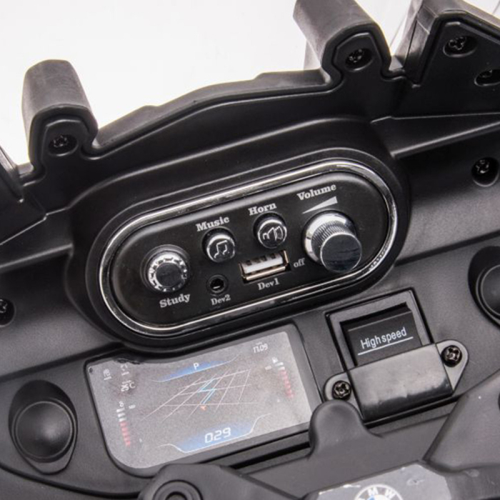 Leziter Motocicletă electrică de poliție BMW albastră [9]