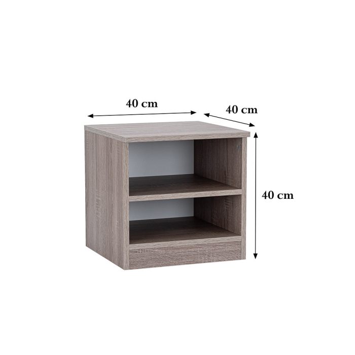 Leziter Miami noptieră deschisă 40x40 cm york stejar-york stejar [3]
