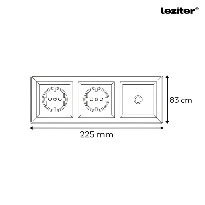 Leziter Nova III două premiu cu priză TV cu cadru alb [3]