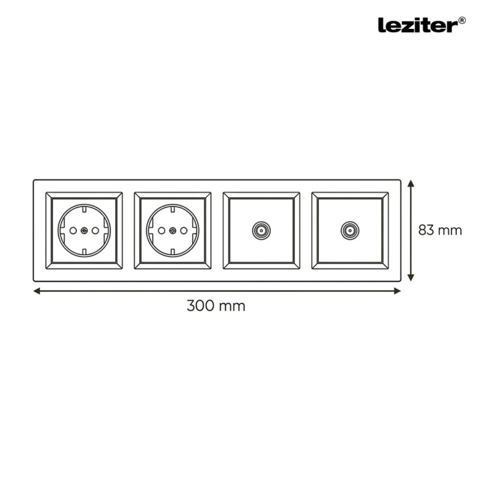Leziter Nova IV două premiu cu două premiu TV cu cadru alb [3]