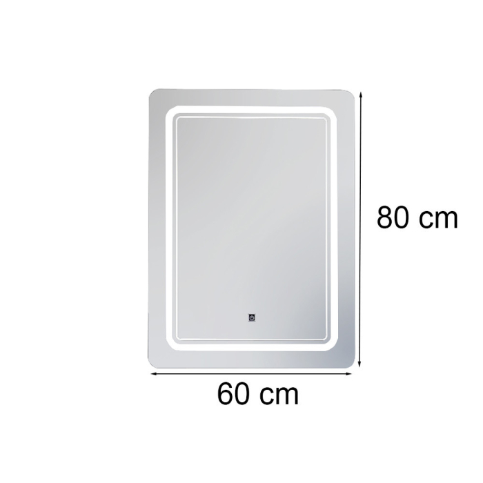 Leziter Oglindă video cu iluminare LED 60x80 cm [4]