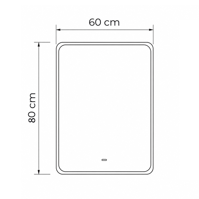 Leziter Padova 60 oglindă cu detector de prezență cu iluminare led și dezumidificator 60x80 cm [3]