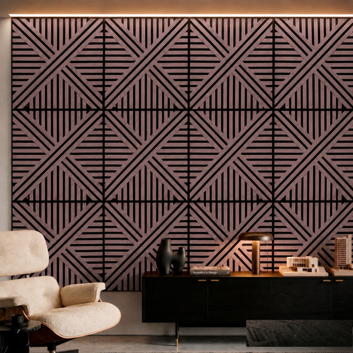 Leziter Panou acustic de perete Deco VI cu aspect de stejar tratat cu ulei, 60x60x1,8 cm [2]