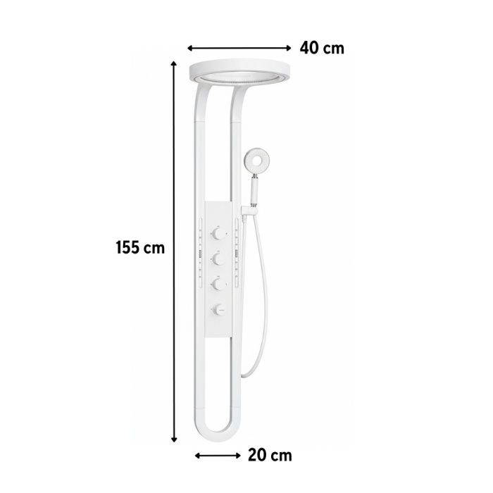 Leziter Panou de duș cu hidromasaj Aquajet [3]