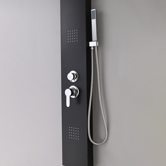 Leziter Panou de duș cu hidromasaj Malaga Black [9]