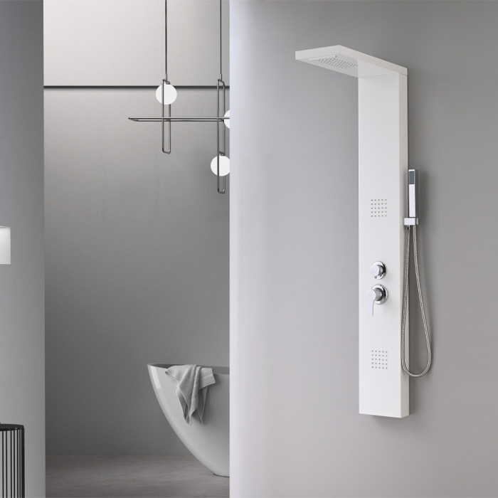 Leziter Panou de duș cu hidromasaj Malaga White [5]