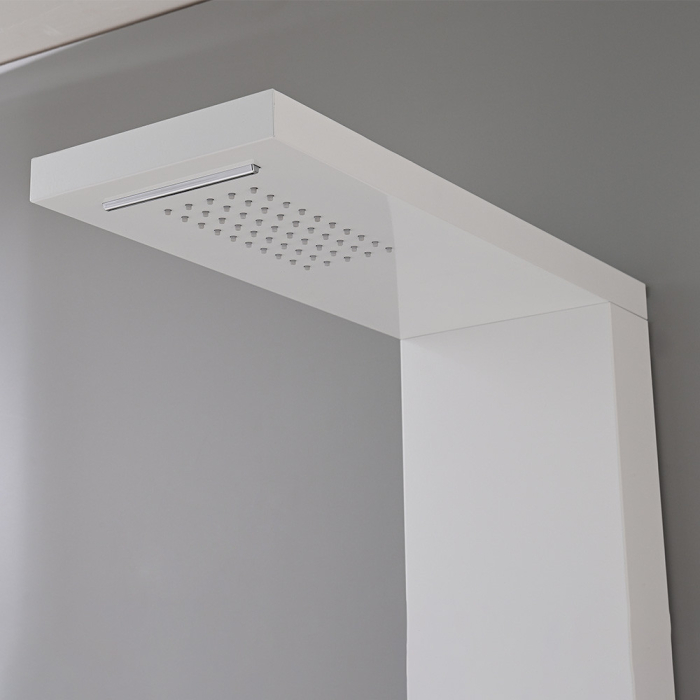 Leziter Panou de duș cu hidromasaj Malaga White [10]