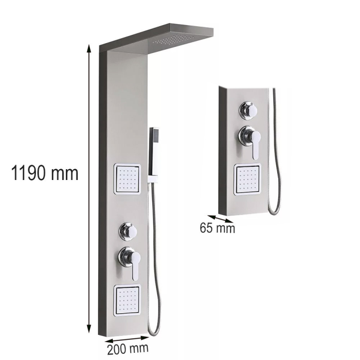 Leziter Panou de duș cu hidromasaj Merino [3]