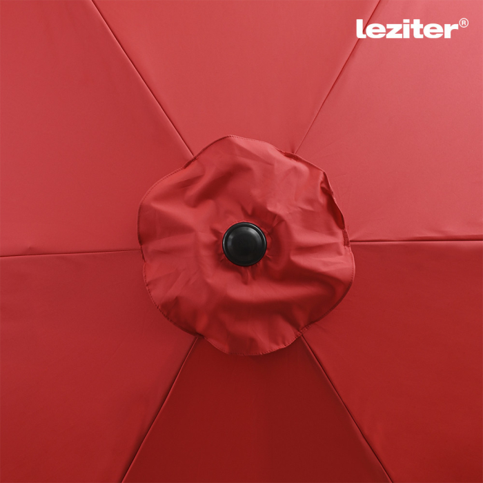 Leziter Parasol de grădină Solari roșu 300 cm [8]