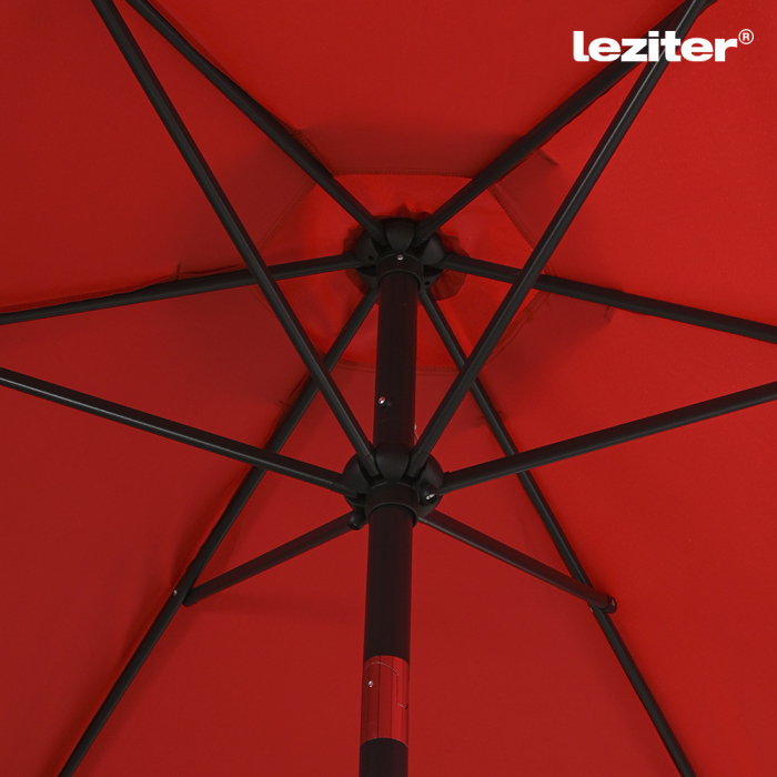 Leziter Parasol de grădină Solari roșu 300 cm [7]