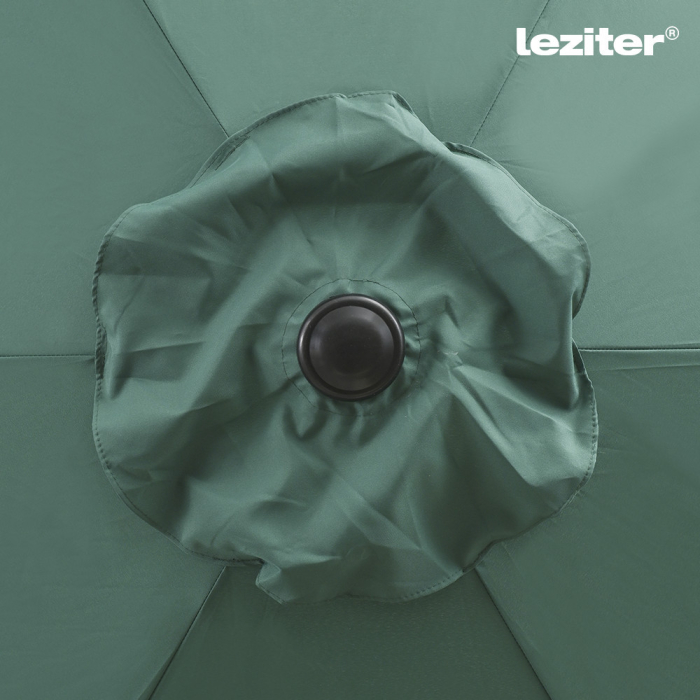 Leziter Parasol de grădină Solari verde 300 cm [10]