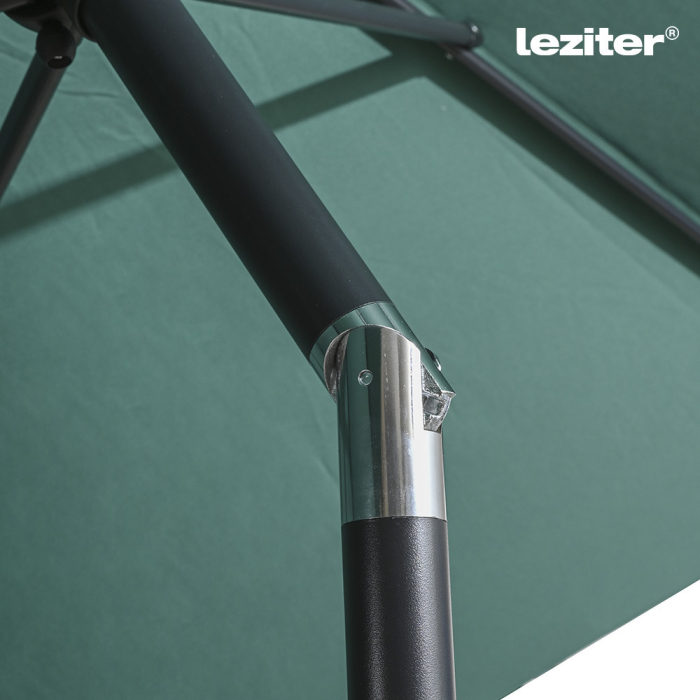 Leziter Parasol de grădină Solari verde 300 cm [8]