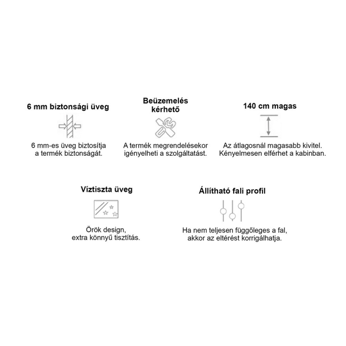 Leziter Paravan de baie Artelo 85x140 cm [7]